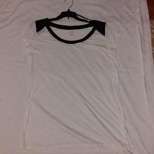 White & Black Top
